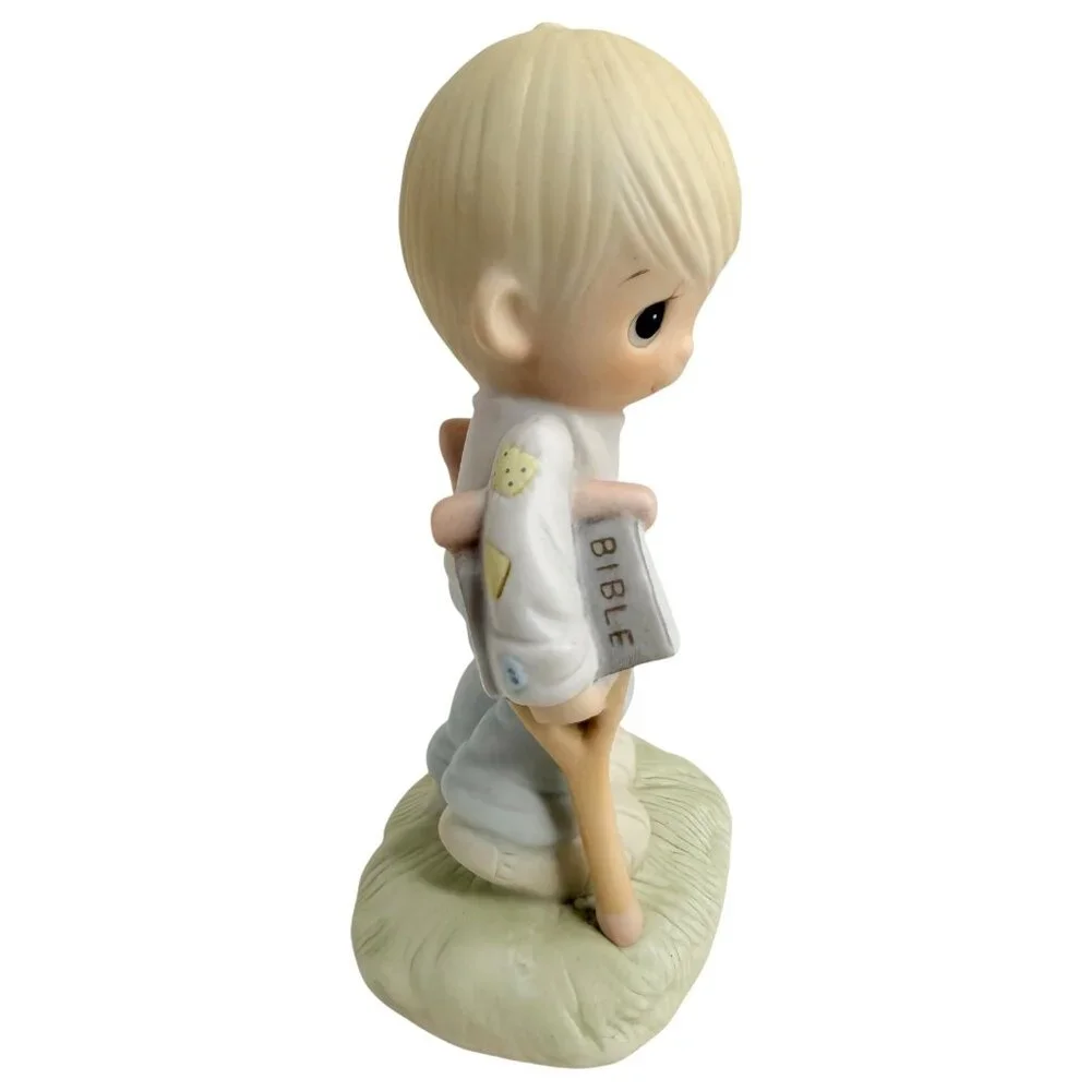 1979 Precious‎ Moments He Watches Over Us All Figurine Box Tag Jonathan & David